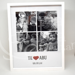 Cuadro con fotos - 20x25cm - La Usina Creativa