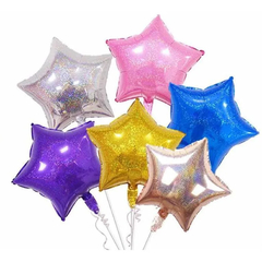 Globos estrella 45cm metalizado - comprar online