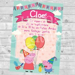 Diseño Peppa Pig Globos (INV10)