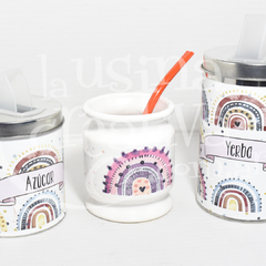Mate de cerámica Sublimado con bombilla - comprar online