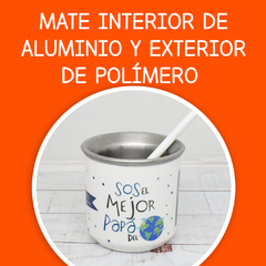 Mate con interior de aluminio y exterior de polímero sublimable