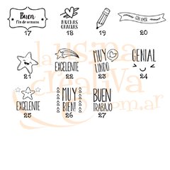 Kit de sellos de corrección para docentes - La Usina Creativa