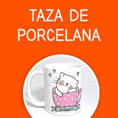 Taza blanca de porcelana Premium