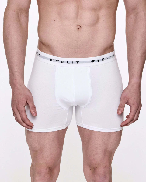 Boxer Eyelit Art. 641 Hombre algodon liso elastico visible T. S al XXL