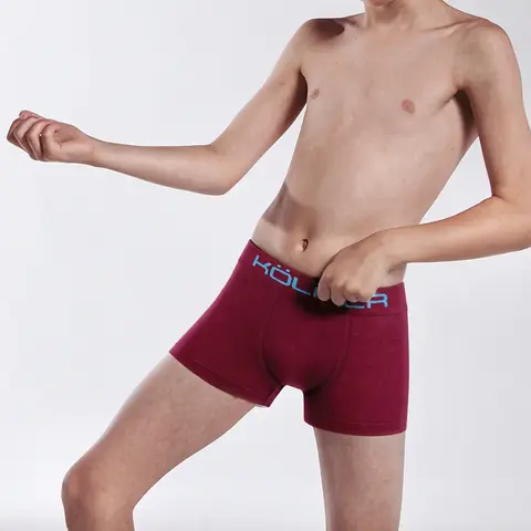 Boxer Kolper Art. 3600 Niños algodon liso sin costura T. 4 al 16