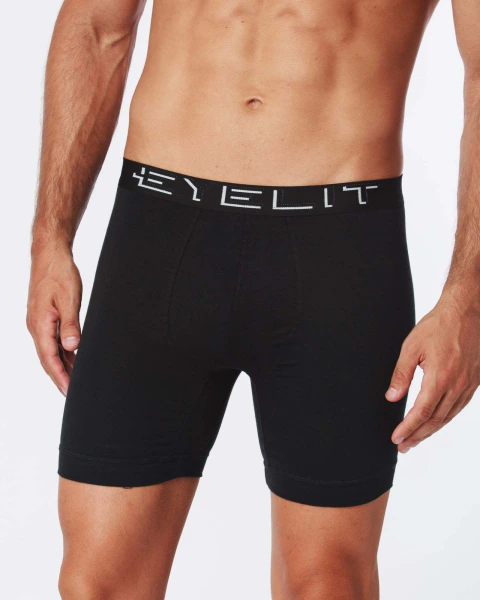 Boxer Eyelit Art. 526 Hombre pierna larga algodon liso con elastico visible T. S al XXL
