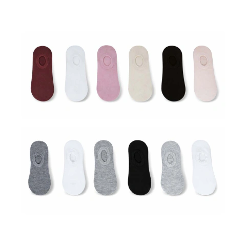 Pack x6 Invisible Maxima Art. 6000 Mujer ultra soft lisas y estampadas - Casa Mario Mayorista