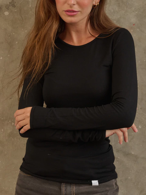 Camiseta Kiero Art. 1010 Mujer termica cuello redondo modal lisa T. XS al XL