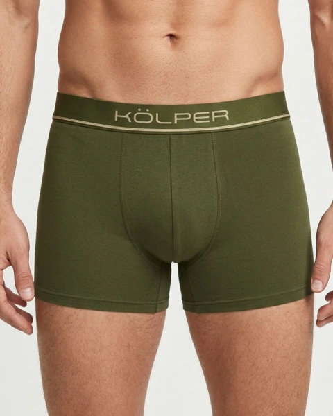 Boxer Kolper Art. 3000 Hombre algodon liso elastico visible T. 2 al 8