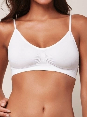 Corpiño Aretha Art. 607 Top falso aro bretel fino microfibra seamless T. S al XL en internet