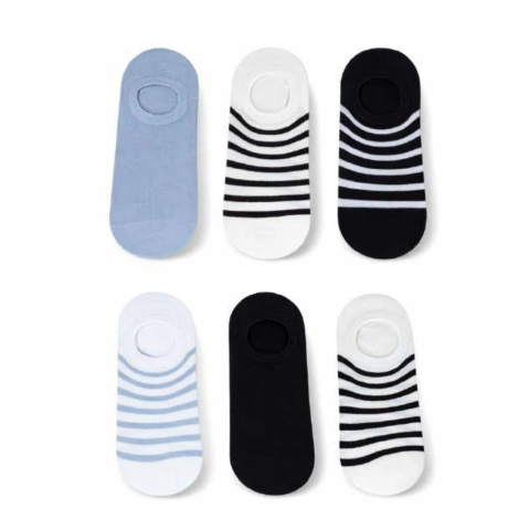 Pack x6 Invisibles Maxima Art. 7000 Hombre ultra soft lisos y estampados