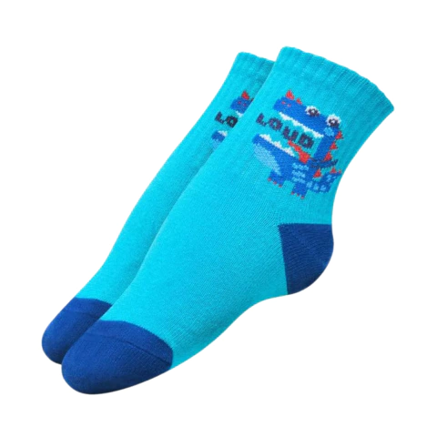 Pack x12 Medias Elemento Art. 404 Niños tenis 1/3 caña estampadas T. 1 al 3 en internet