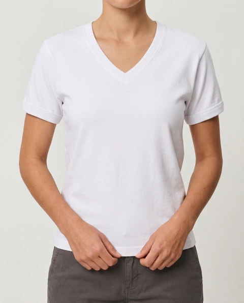 Camiseta Jaline Art. 351 Mujer manga corta interlock cuello V T. 38
