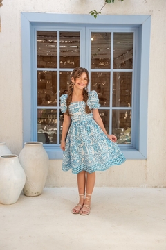 Vestido Celeste - comprar online