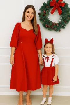 Vestido Abigail II Mãe e Filha (Acompanha Laço de Cabelo) (cada um) - comprar online