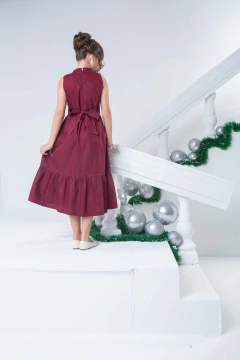 Vestido Gabrielle Bordô - comprar online