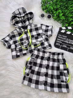 Imagem do Conjunto Xadrez Bolsinhos Neon