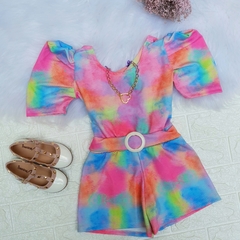 Macacão Tie Dye com Cinto