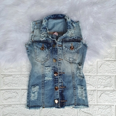Maxi Colete Jeans Destroyed