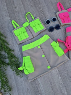 Conjunto Cargo Verde Neon - comprar online