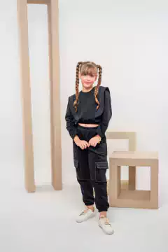 Conjunto Preto Lorena (Calça e Blusa) - comprar online