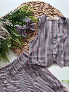 Conjunto Fabia (Colete + Calça + Acompanha Laço de Cabelo) - comprar online