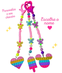Chaveiro Pop It Personalizado com Nome (cada)