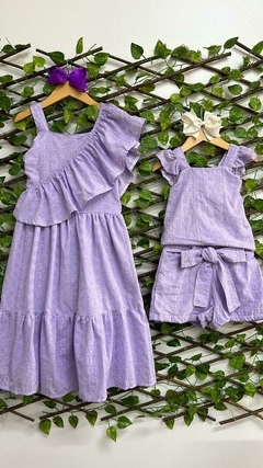Vestido Laise Lilás na internet