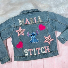 Jaqueta Jeans Stitch Personalizada com Nome