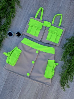 Conjunto Cargo Verde Neon