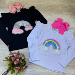 Blusa Arco Iris Manga Longa (cada)