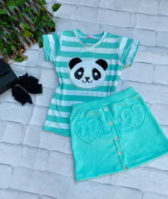 Conjunto Panda (Saia + Blusa)
