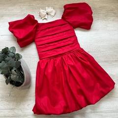 Vestido Balonê Várias Vermelho