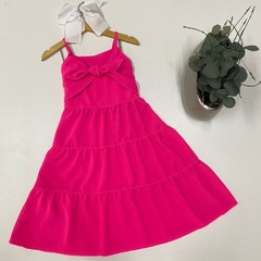 Vestido Laço Rosa Neon na internet