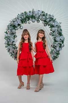 Vestido Vermelho Camadas - comprar online