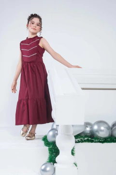 Vestido Gabrielle Bordô - loja online