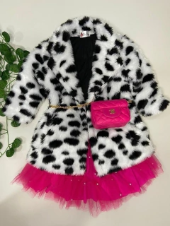 Casaco Teddy Dálmata Pelinho Forrado