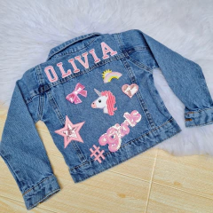 Jaqueta Jeans Personalizada com Nome