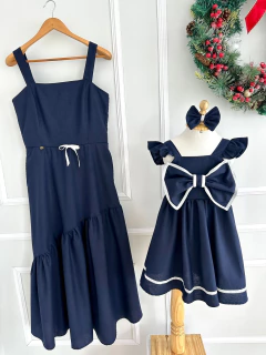 Vestido Marília Mãe e Filha (Acompanha Laço de Cabelo) (cada um) - comprar online
