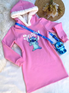 Vestido Moletom Flanelado Stitch - comprar online