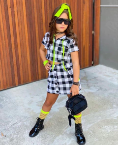 Conjunto Xadrez Bolsinhos Neon na internet