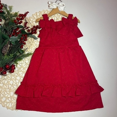 Vestido Laise Vermelho - Coisas de Dondoquinha