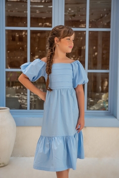 Vestido Mayla MIDI Azul - loja online