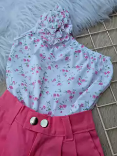 Conjunto Blusa Florzinhas + Calça - Coisas de Dondoquinha
