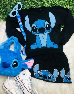 Conjunto Stitch Tricô (Blusa + Saia) - comprar online
