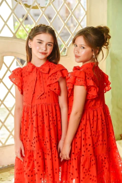 Vestido Cristal Vermelho na internet