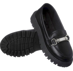 Mocassim Tratorado Macio Preto - comprar online