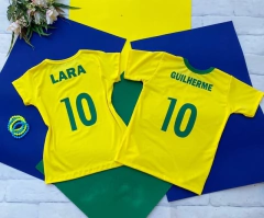 Camiseta Copa com NOME Personalizado Brasil (cada) na internet