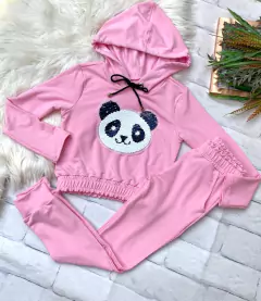 Conjunto Moletinho Rosa Panda - comprar online