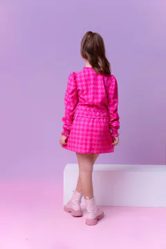 Conjunto Pied de Poule Pink - Coisas de Dondoquinha